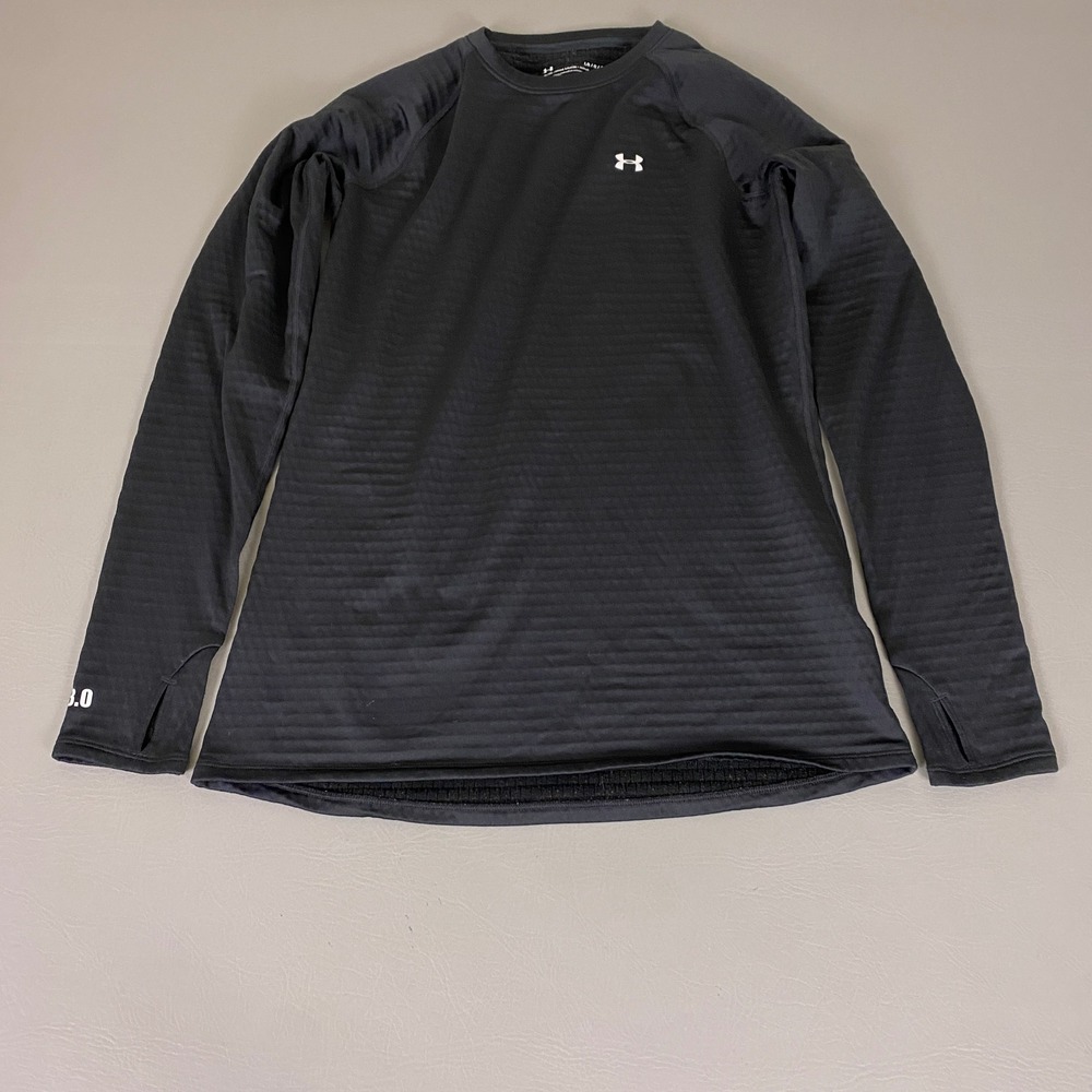 Under Armour Base Layer Top ColdGear 3.0 Women's Size Large Black Long Sleeve